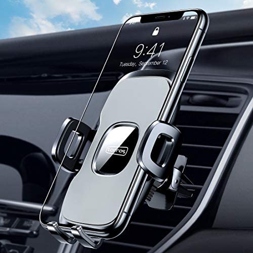 TORRAS Air Vent Cell Phone Holder for Car [Military Grade for Summer], Car Phone Mount Vent [Universal Clip] Compatible with iPhone 11 Pro Max X XS XR 8 SE, Samsung Galaxy S20+Ultra/Note 20 10 Plus