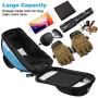 Bike Phone Front Frame Bag, Waterproof Touch Screen Bicycle Phone Case Holder, Cycling Handlebar Mount Storage Bag with Sun Visor for Phones Below 6.5 Inches