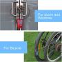 VGEBY Smart Bluetooth Bike Lock Anti Theft 110dB Alarm Waterproof Lock for iOS Android Smartphone (Color : Red)