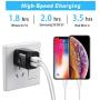 X-EDITION USB Wall Charger, 4-Pack 2.1A Dual Port USB Cube Power Adapter Wall Charger Plug Charging Block Compatible with Phone Xs Max/Xs/XR/X/8/7/6S/6 Plus, Pad, Samsung, Android Phone (Black)