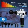 Massage Gun Deep Tissue, 20 Speeds Percussion Massage Gun for Athletes Muscle Recovery, Cordless Handheld Muscle Massager Gun for Body Neck Back Leg，Carry Case & 6 Heads