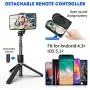 SYOSIN Bluetooth Selfie Stick Tripod, Extendable Aluminum Tripod Stand with Wireless Remote 360° Rotation Selfie Stick for iPhone 11/11 Pro Max/XS Max/XS/XR/X/8/7 Android Phone and Sports Camera GoPro SYOSIN Bluetooth Selfie Stick Tripod, Extendable Aluminum Tripod Stand with Wireless Remote 360° Rotation Selfie Stick for iPhone 11/11 Pro Max/XS Max/XS/XR/X/8/7 Android Phone and Sports Camera GoPro