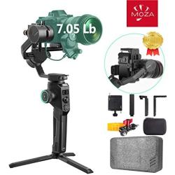 Moza-Aircross-2-3-Axis-Handheld-Gimbal-Stabilizer with Carrying Case, Up to 7.1 lbs 8 Follow Modes Auto-Tuning for DSLR Mirrorless Cameras with Heavier Lens, Multi-Function Ballhead Mount Included