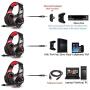 ONIKUMA Stereo Gaming Headset for PS4 Xbox One, Over Ears Headset with Noise Canceling Microphone for Nintendo Switch PlayStation 4 Laptop Smartphones and PC 3.5mm (Renewed)