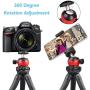 Phone Tripod, Portable Cell Phone Camera Tripod Stand with Wireless Remote, Flexible Tripod Stand for Selfies/Vlogging/Streaming/Photography Compatible with iPhone, Android Phone, Sports Camera GoPro