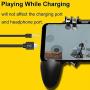 KimTok PUBG Trigger Controller 6 Fingers Mobile Game Joystick Grip L2R2 Button,Shooting Aim Keys for All Android iOS Phone (Black)