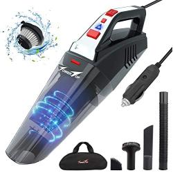 Car Vacuum, Towetop Portable Vacuum Cleaner for Car, 12V 5500PA High Power Handheld Vacuum Cleaner with 16.4FT(5M) Power Cord, Wet Dry Use