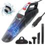 Car Vacuum, Towetop Portable Vacuum Cleaner for Car, 12V 5500PA High Power Handheld Vacuum Cleaner with 16.4FT(5M) Power Cord, Wet Dry Use