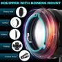 GVM 150W LED Video Light with Bowens Mount, 5600K Daylight 22000LUX Balanced Focusable LED Continuous Video Lighting Kit for Studio Photography Shooting, CRI95+/Tlci95+, DMX, Carry Bag