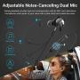 Gaming Earbuds, Noise Cancelling Stereo Bass in-Ear Headphones with Detachable Microphone and Volume Control, Wired Gaming Earphone with 3.5 MM Vertical Plug for PC, Laptop and Smart Phone (Black)