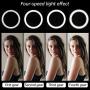 UMsky Selfie Ring Light,Universal Phone Selfie Ring Light,Portable LED Selfie Light Ring Lights for Android/iPhone, LED Ring Light, Rechargeable Brightness Portable Selfie Light Ring (Pink)