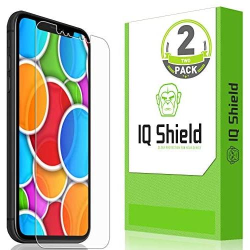 IQ Shield Screen Protector Compatible with Apple iPhone XR (2-Pack)(Max Coverage) Anti-Bubble Clear Film