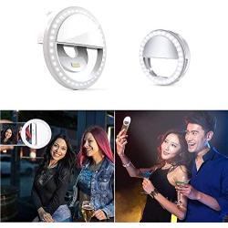 Selfie Ring Light,3 Different Model,Portable USB Rechargeable Clip-on Selfie Fill Ring Light Compatible for iPhone,ipad, All Mobile Phone,Computer, Laptop, Camera Video