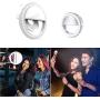 Selfie Ring Light,3 Different Model,Portable USB Rechargeable Clip-on Selfie Fill Ring Light Compatible for iPhone,ipad, All Mobile Phone,Computer, Laptop, Camera Video