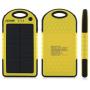 Levin Dual USB Port 6000mAh Portable Solar Panel Charger for iPhones, Windows and Android Phones - Yellow