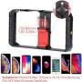 ULANZI Smartphone Video Rig with Shortgun Microphone + 2 Led Video Light, Handheld Stabilizer Filmmaking Case w 3 Cold Shoe Vlog Videographing Accessory for iPhone 11 Pro Max Xs 8 Plus Huawei Samsung
