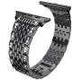 Mtozon Bands Compatible with Apple Watch Band 42mm 44mmmm Series 5/4/3/2/1, Replacement Metal with Rhinestone Bling Bracelet Wristband Women, Black Mtozon Bands Compatible with Apple Watch Band 42mm 44mmmm Series 5/4/3/2/1, Replacement Metal with Rhinestone Bling Bracelet Wristband Women, Black