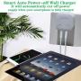 Dual USB Wall Charger Plug Adapter, BULL USB Charger Cube Plug Block,USB Charging Block Auto Shut Off Foldable Charger for Multiple Devices