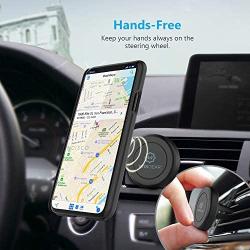 WizGear Universal Air Vent Magnetic Phone Car Mount Holder with Fast Swift-Snap Technology for Smartphones and Mini Tablets, Black 1 Pack