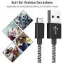 iPhone Charger Cable, MFi Certified Lightning Cables 5Pack [3/3/6/6/10FT] Nylon Braided Charging Cord Compatible with iPhone 11 Pro Max XS XR X 8 7 6S 6 Plus SE 5S 5C 5 iPad (Black White)