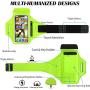 HAISSKY Armband Case with Airpods Holder/Car Key Bag Cell Phone Holder Gym Case Fits iPhone 11 Pro Max/11 Pro/Xs Max/XR 8 7 6,Galaxy S10+/S10/S10e/S9+ with Key Holder&Card Slot up to 6.8" (Green)