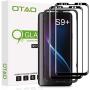Galaxy S9 Plus Screen Protector Tempered Glass (2 Pack), OTAO 3D Curved Dot Matrix [Full Screen Coverage] Glass Screen Protector for Samsung Galaxy S 9 Plus with Installation Tray [Case Friendly]