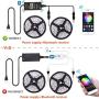 Autai Dream Color LED Strip Lights Kit,Smart Phone App Controlled,32.8ft/10m 300leds 5050 RGB Flexible Rope Light with Bluetooth Controller Sync to Music for Home Kitchen Bed Room Decoration