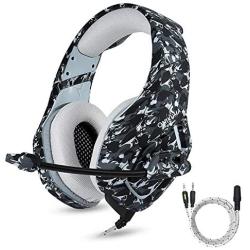 K1 Headset Stereo Bass Surround PC Gaming Headphones Game Headset with Mic for PC Mobile Phone for PS4 One d40