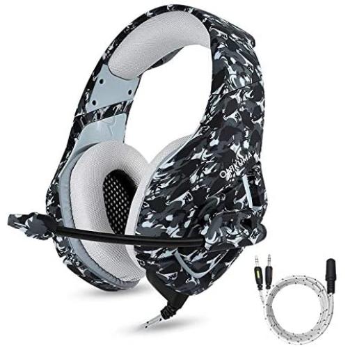K1 Headset Stereo Bass Surround PC Gaming Headphones Game Headset with Mic for PC Mobile Phone for PS4 One d40