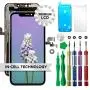Ace Tech Compatible with iPhone X LCD Screen Replacement 5.8 Inch (Model A1865 A1901 A1902) Touch Screen Display digitizer Repair kit Assembly with Complete Repair Tools and Screen Protector Ace Tech Compatible with iPhone X LCD Screen Replacement 5.8 Inch (Model A1865 A1901 A1902) Touch Screen Display digitizer Repair kit Assembly with Complete Repair Tools and Screen Protector