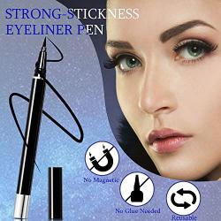 5 Pairs Lashes and Eyeliner Set Upgraded Reusable Waterproof Eyeliner and 3D False Lashes with Tweezer Kit