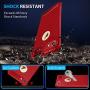 SUPBEC iPhone 7/8 Case with Card Holder and [ Screen Protector Tempered Glass x2Pack] Protective Ultra-Thin-Slim Cover with Silicone TPU Shockproof Rubber Wallet Case for iPhone7 / iPhone8-Red