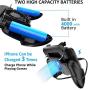 Mobile Game Controller for PUBG Controller with Portable Charger Cooling Fan Mobile Controller for PUBG Gamepad L1R1 Trigger Joystick Adjustable Size 4 in 1 Gamepad for Smart Phone Android & iOS Phone