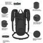 Unigear Tactical Hydration Pack Backpack 900D with 2.5L Bladder for Hiking, Biking, Running, Walking and Climbing