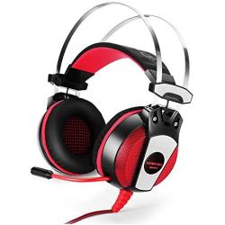 Ameryah Professinal Computer Headset Gaming Headphone Earphone Over-Ear Headband with Mic LED Light for Laptop / PS4 / Mobile Phones - -