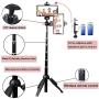 Bluehorn All in one Portable 40 Inch Aluminum Alloy Selfie Stick Phone Tripod with Wireless Remote Shutter for iPhone 11 pro Xs Max Xr X 8 7 6 Plus, Android Samsung Smartphone Vlogging Live Stream