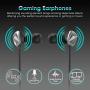 BlueFire Gaming Earphone Wired E-Sport Earphone Noise Cancelling Stereo Bass Gaming Earbuds with Mic & PC Adapter for PS4, Xbox one, Laptop, Nintendo Switch, Computer, PC, Smart Phone