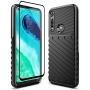 Sucnakp Moto G Fast Case Motorola G Fast Case with Screen Protector Shock Absorption Anti Scratch Heavy Duty Durable Drop Protection Cell Phone Cover for Motorola Moto G Fast（LT Black）