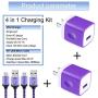 USB Charging Block Micro Cable,Embink USB Wall Charger Box Cube Plug 6Ft Nylon Braided Android Charger Cable Cord for Samsung Galaxy S7 Edge S6 Edge Note 4 LG Stylo 3 2 K30 K20,Moto X,HTC