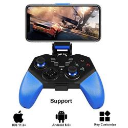 PowerLead Mobile Game Controller, PG8721 Wireless Turbo Combo Key Mapping Mobile Gamepad Compatible with iOS Android iPad Tablet