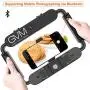 GVM Ring Light 5600K Handheld Light,Smartphone Video Rig & Phone Video Stabilizer for Camera, Smartphone, Makeup, YouTube, Self-Portrait Shooting with Bluetooth