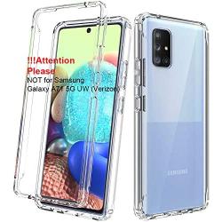 Dahkoiz Case for Samsung Galaxy A71 5G Case [Not for A71 5G UW from Verizon], See-Through Clear Crystal TPU Bumper Cover Slim Shockproof Protective Phone Case for Samsung Galaxy A71 5G, Clear