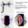 Wireless Charger Car Touch Sensing Automatic Retractable Clip Fast Charging Compatible for iPhone Xs Max/XR/X/8/8Plus, Samsung S9/S8/Note8