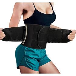 Hourglass Waist Trainer Slimming Belly Belt Neoprene Sauna Sweat Band Girdle for Women Weight Loss Back Support