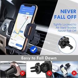 Air Vent Phone Holder for Car,Miracase Universal Vehicle Cell Phone Mount Cradle with Adjustable Clip Compatible with iPhone 11 Pro Max/XR/XS Max/XS/X/8/8 Plus/7/7P,Galaxy S10/S10+/S9/Note 9 and More