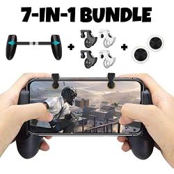 Mobile Game Controller Bundle for iPhone iOS 6, 6 Plus, 6S, SE, 7, 7 Plus, 8, 8 Plus, iPhone X, and Android Phones with Mobile Gamepad, Mobile Claw Triggers, and Mobile Joysticks