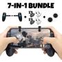 Mobile Game Controller Bundle for iPhone iOS 6, 6 Plus, 6S, SE, 7, 7 Plus, 8, 8 Plus, iPhone X, and Android Phones with Mobile Gamepad, Mobile Claw Triggers, and Mobile Joysticks