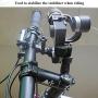 Bike Camera Holder Bicycle Handlebar Mount Holder Motorcycle Handlebar Action Camera Gimbal Stabilizer Tripod Holder for Osmo Feiyu Zhiyun Q