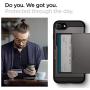 Spigen Slim Armor CS Designed for Apple iPhone SE 2020 Case/Designed for iPhone 8 Case (2017) / Designed for iPhone 7 Case (2016) - Gunmetal