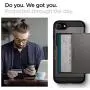 Spigen Slim Armor CS Designed for Apple iPhone SE 2020 Case/Designed for iPhone 8 Case (2017) / Designed for iPhone 7 Case (2016) - Gunmetal